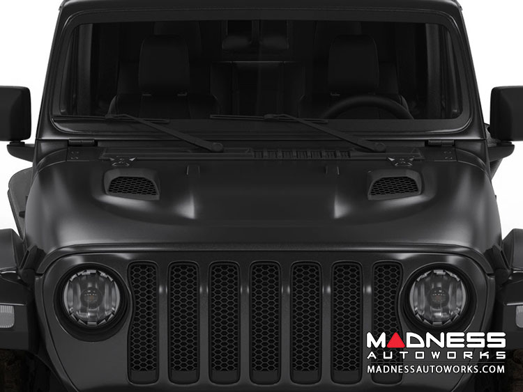 Jeep Wrangler JL Functional Hood Scoops - S&B